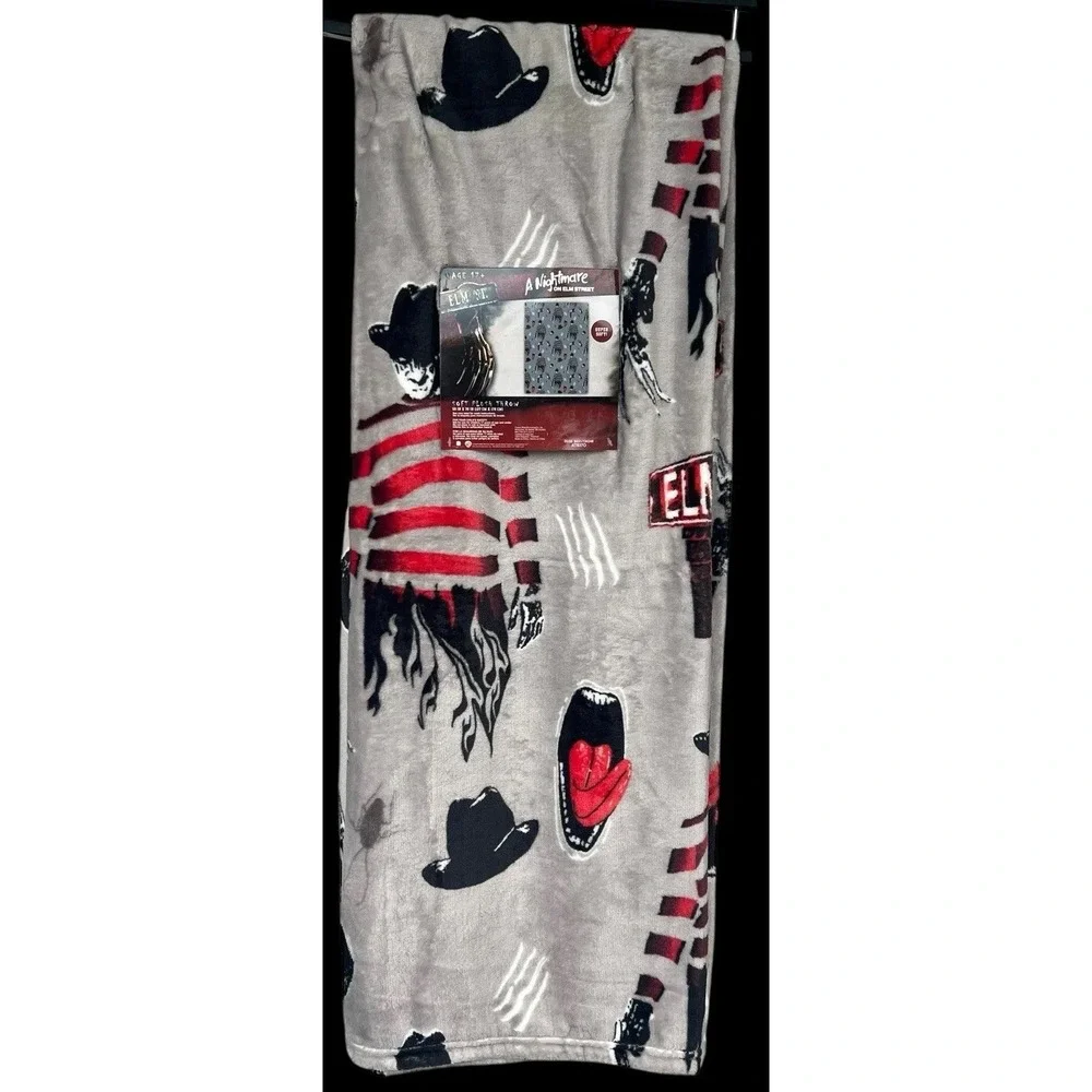 A Nightmare On Elm Street Freddy Krueger Throw Blanket 50x70 Horror Halloween